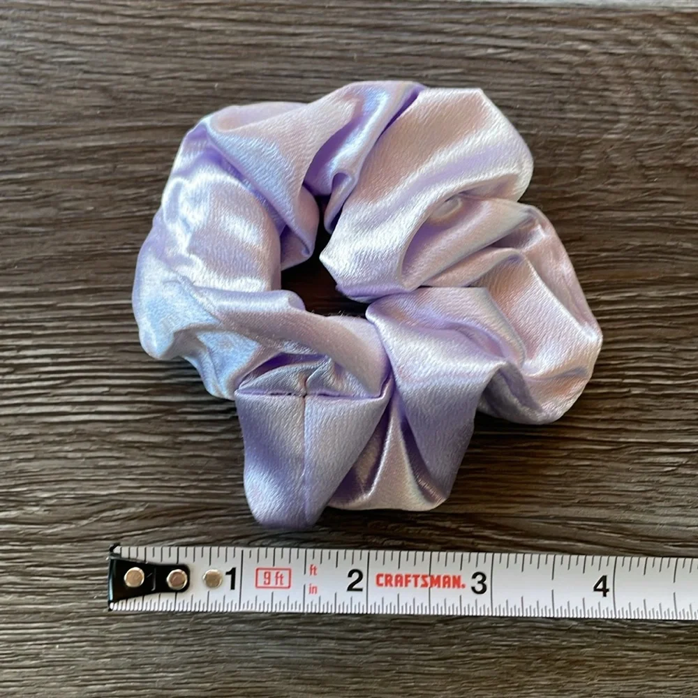 Set of Two Scrunchies - Purple and Blue Patterned